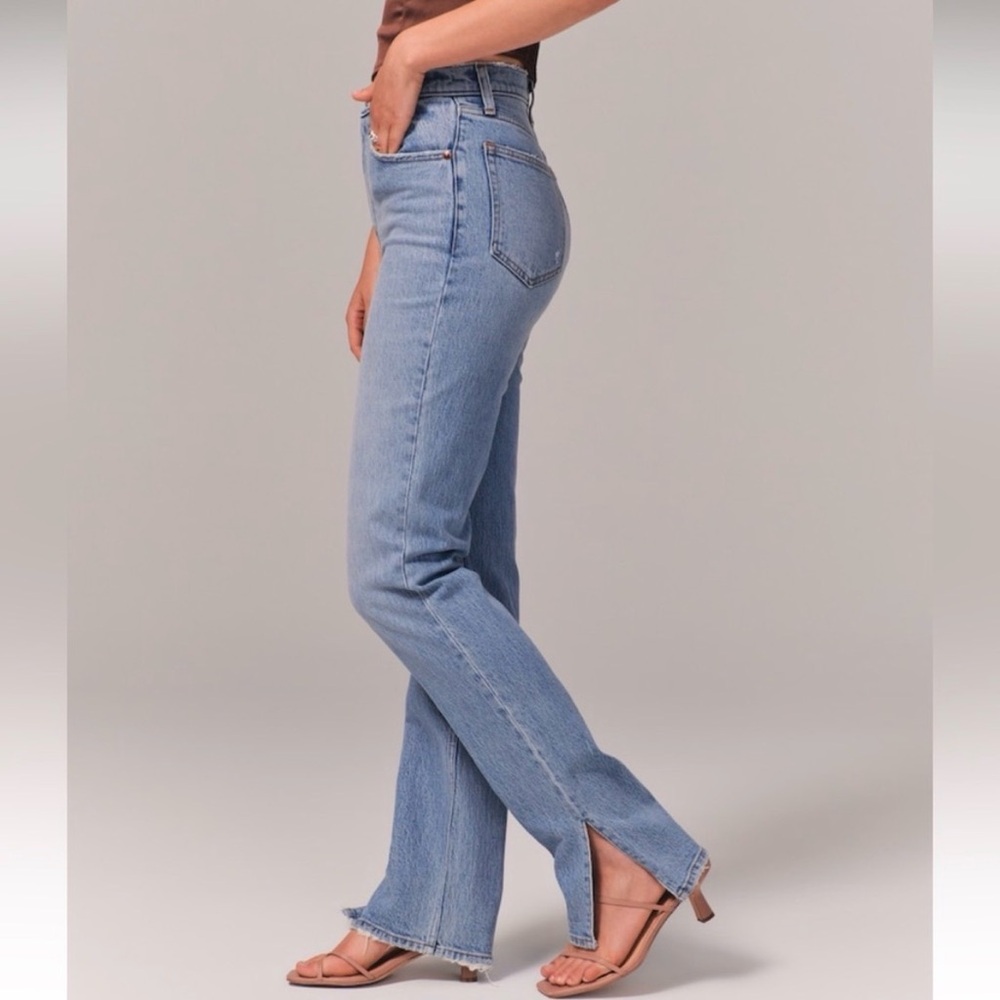 Abercrombie & Fitch Light Blue Straight Leg Jeans